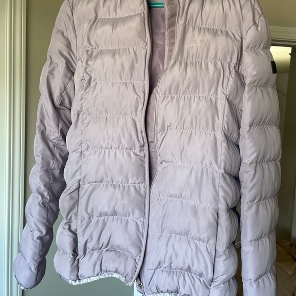 American Tall Jackets & Blazers - Purple Puffer Jacket for Cozy Comfort